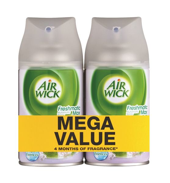 Airwick 2 x 250ml, Freshmatic Auto Spray, Refill, Cool Linen