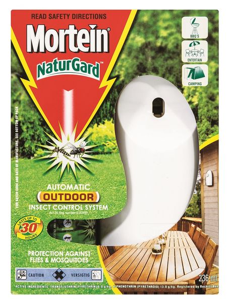 Mortein 236ml, Naturgard Automatic Outdoor, Insect killer, Complete