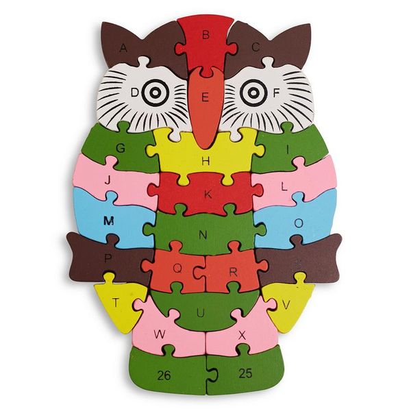 Educational Wooden Owl Puzzle