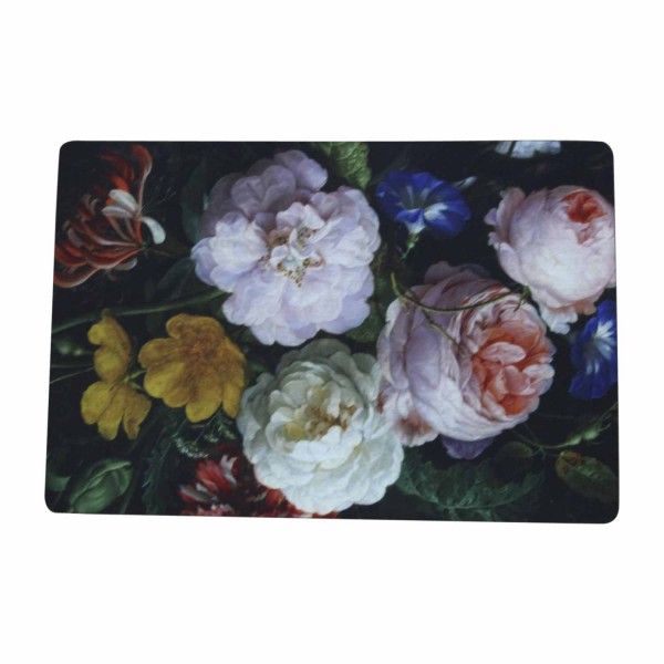 Republic Sourcing Non-Slip Vinyl Rubber Backing Floral Print Placemats