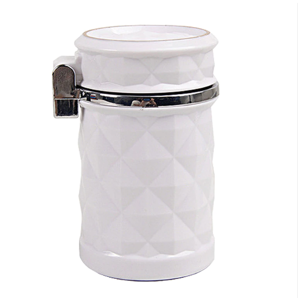 Car Handy Cigarette Ashtray - White