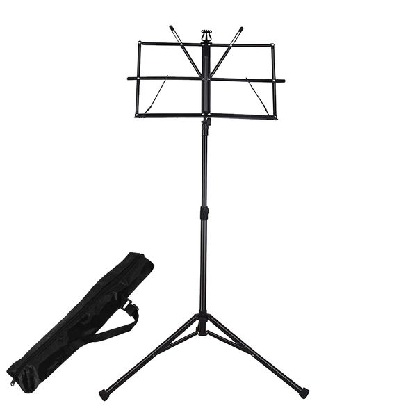 Adjustable Folding Music Stand with Carrying Bag
