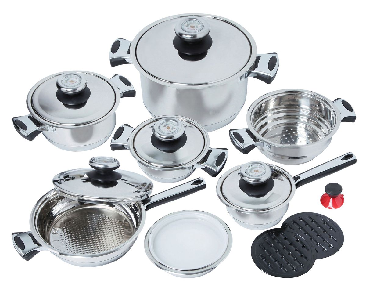 16 Piece Stainless Steel Cookware Set Shop Today. Get it Tomorrow