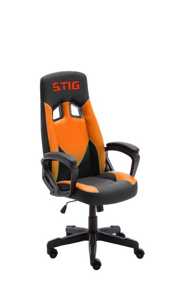 Linx Stig Gaming &amp; Office Chair - Black &amp; Orange