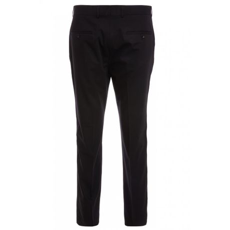 mens black trousers with side stripe