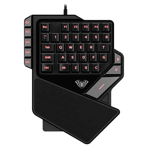 38-Keys USB One-Handed Gaming Keyboard