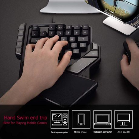 hand and keyboard