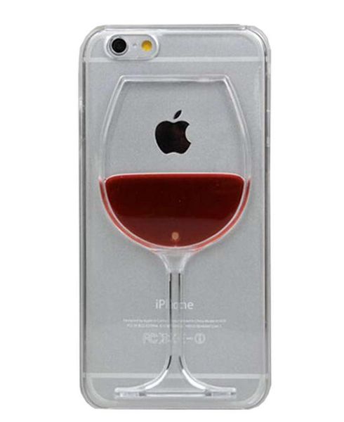 Red Wine Glass Cover for iPhone 8