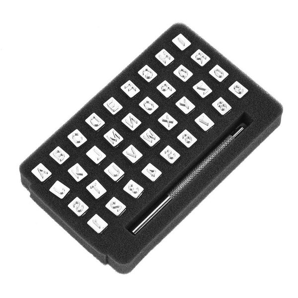 36 Piecee Steel Punch Alphabet Letter Number Stamper Set