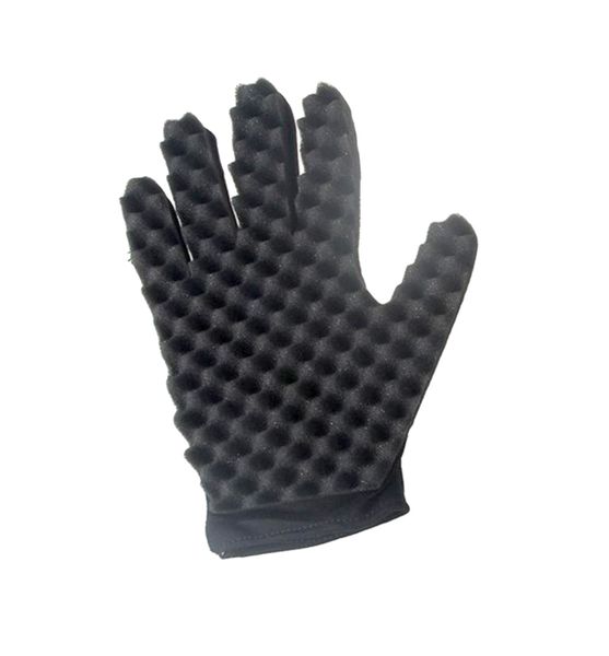Hair Brush Sponge Glove for Curly Hair Styling Care - Right Hand