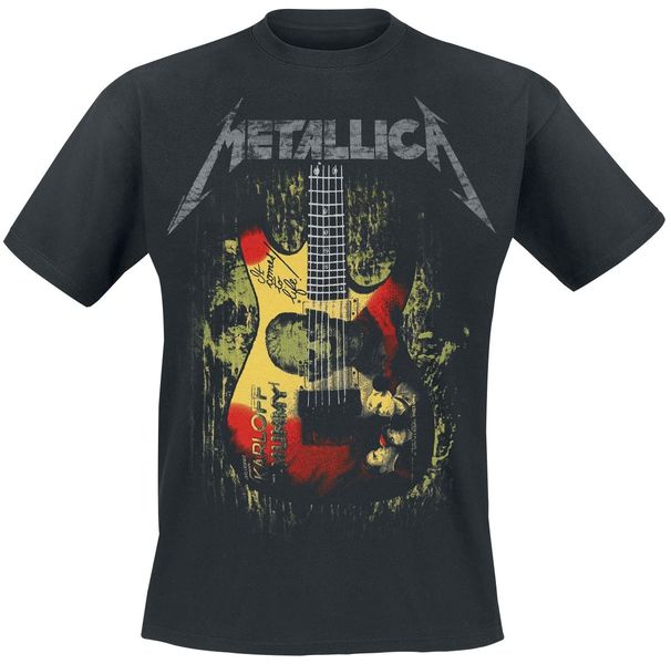 RockTs Mens Metallica Kirk Mummy Guitar T-Shirt