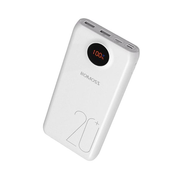 Romoss SW20 Pro Type-C 20000mAh QC3 Power Bank - White