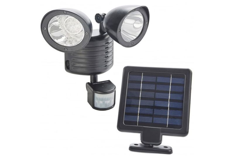 Twin Head Solar Security Light