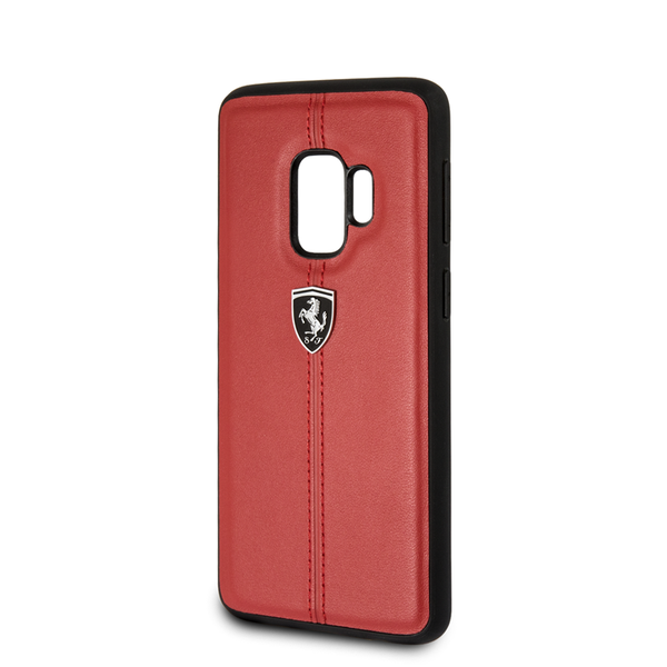FERRARI - Hardcase Contrasted Stripe Samsung S9 Red