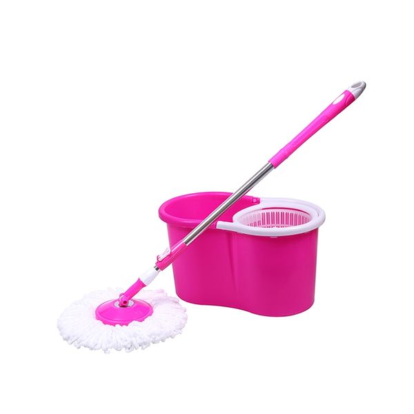 360 Rotating Mop with Bucket - Pink