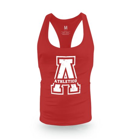 Athletico Men's Cutback Vest A-Logo (Red/White)  - XL