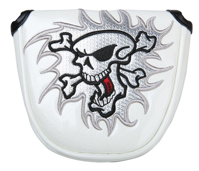 Skull Mallet Putter Cover - White