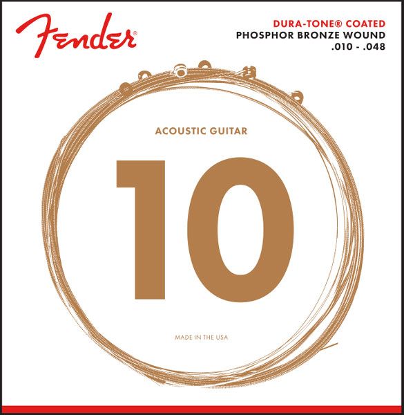Fender Duratone 860Xl Phosphor Bronze Coated 10-48 Acoustic Strings
