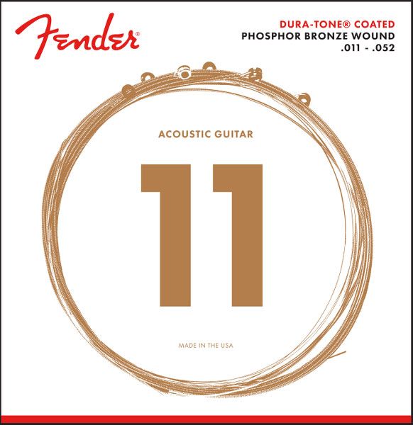 Fender Duratone 860Cl Phosphor Bronze Coated 11-52 Acoustic Strings