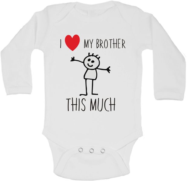 BTSN - I love my brother this much baby grow - L