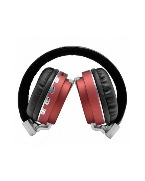 Foldable Bluetooth Wireless Headset - Black &amp; Red