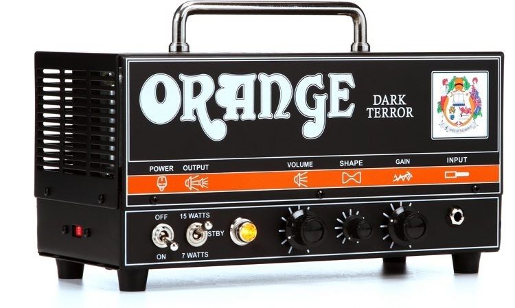 Orange Dark Terror 15-Watt Guitar Amp Head - Black