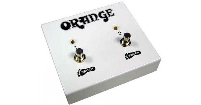 Orange Fs-2 Two Button Footswitch - White