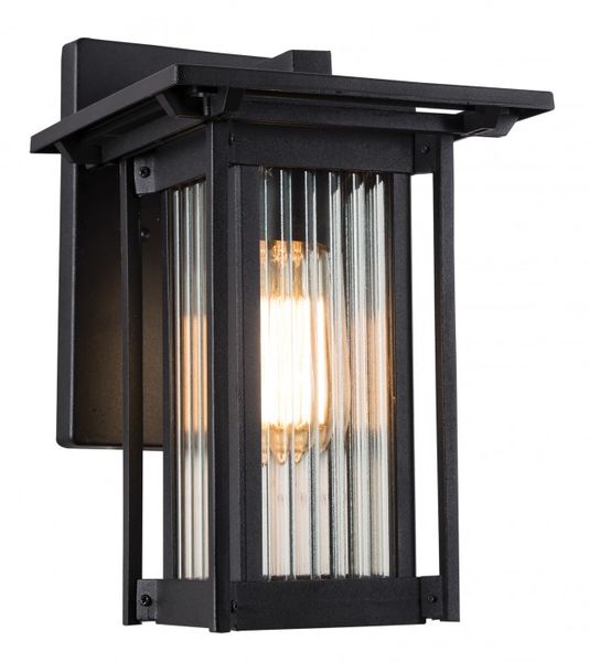 Outdoor Aluminium Wall Light, Down Facing with Opaque Glass