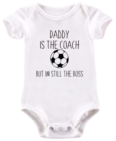 BTSN - Daddy's The Coach But I'm The Boss - Baby Grow L