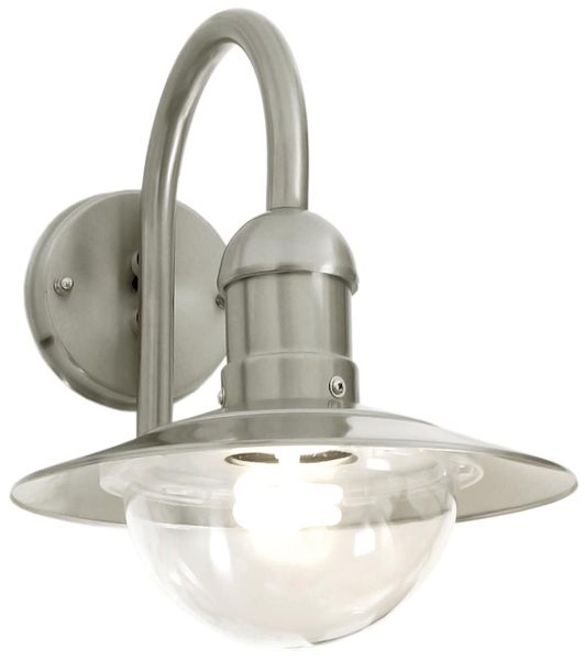 Bright Star Lighting - Curved Stainless Steel Lantern