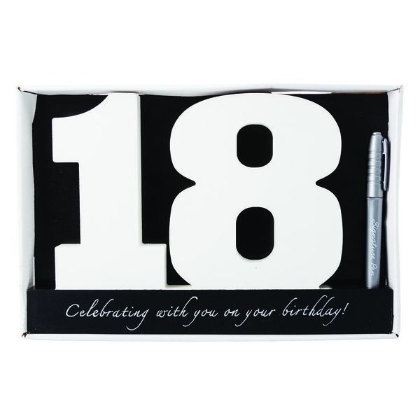 18th Birthday Signature Number