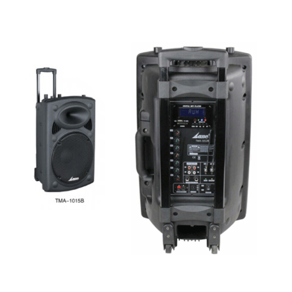 Lane TMA-1015B - Battery Powered Portable PA Speaker with 2 Cordless Mics