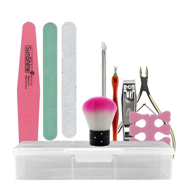 Nail Art Manicure Kit - 9 Piece