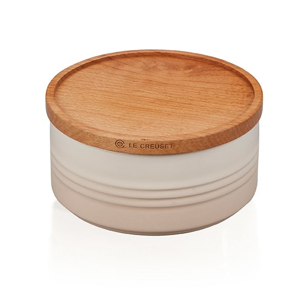 Le Creuset Large Storage Jar with Wooden Lid - 14cm | Buy Online in ...