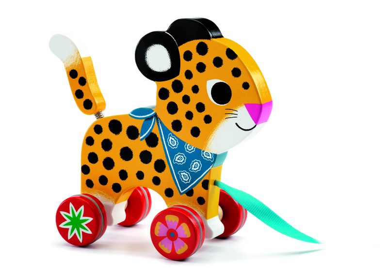 Djeco Pull Along - Greta the Leopard