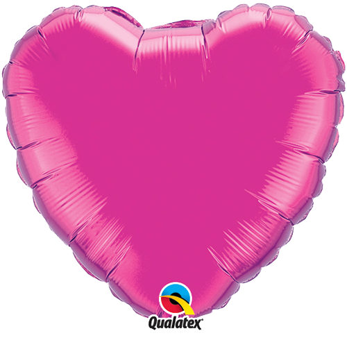 36 Inch Foil Balloon Magenta Heart