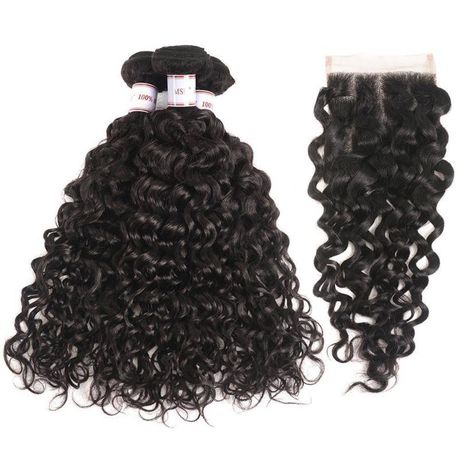 Natural French Curl Brazilian Hair 10 Inches 3bundles 8 Inches Closure Buy Online In South Africa Takealot Com