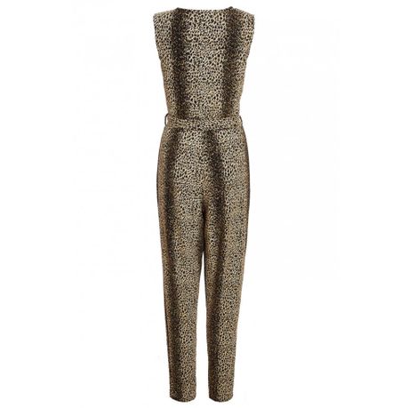 quiz leopard jumpsuit