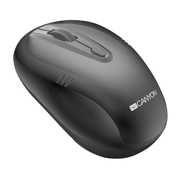 Canyon Wireless 1000/1200/1600 DPI 4 Button Mouse - Black