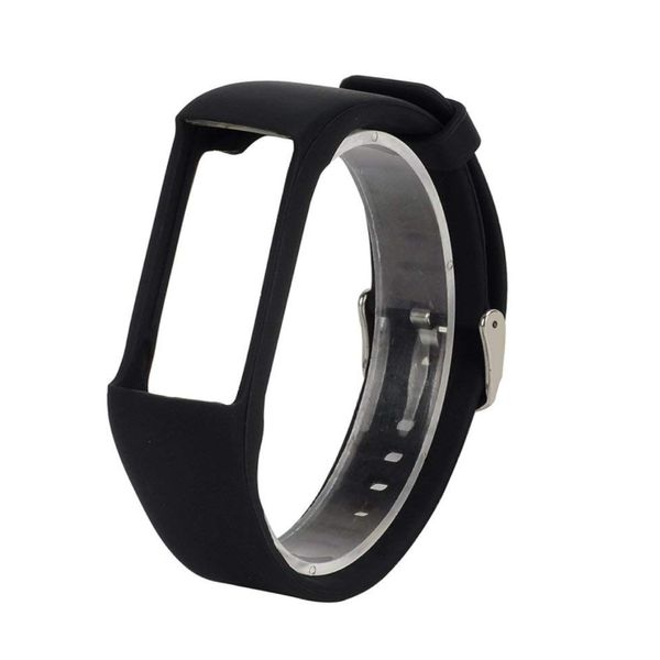 Black Polar A360/A370 Silicone Strap One Size Fits All