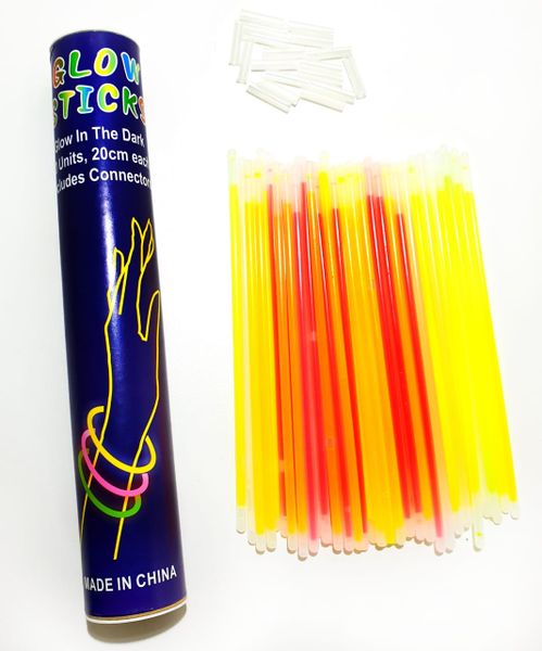 50 Glow Sticks with Connectors