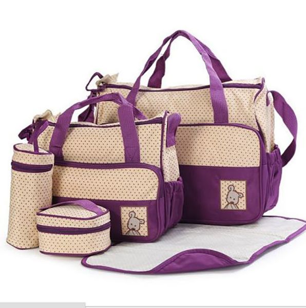 Mummy Mother Handbag multifunctional Bags - Purple