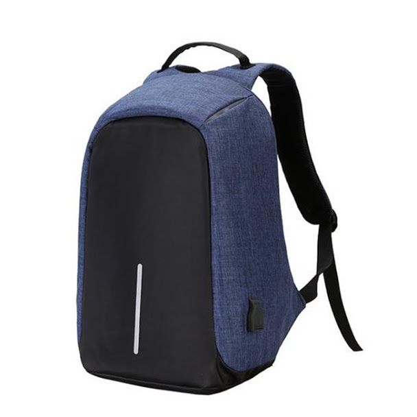 Anti-Theft Backpack with USB Port - Blue | Shop Today. Get it Tomorrow ...