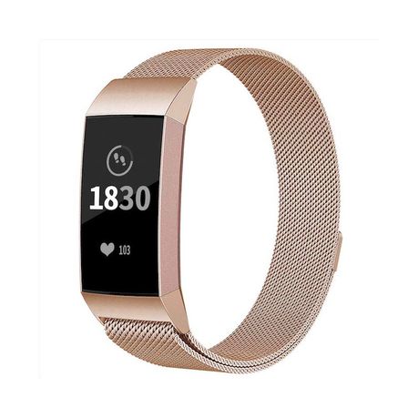 rose gold fitbit strap charge 3