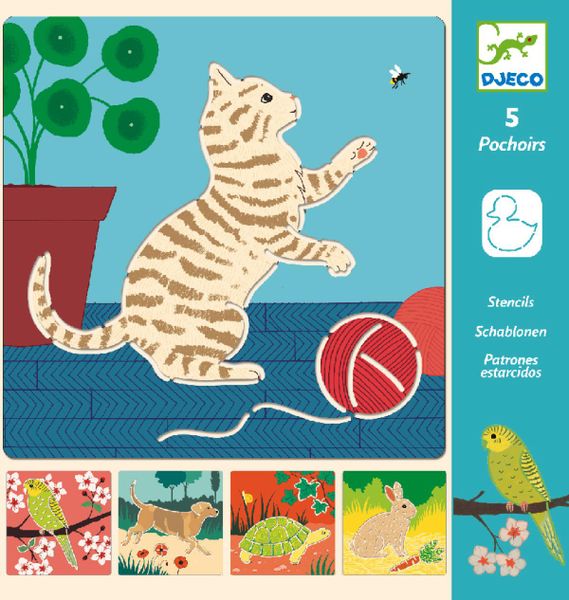 Djeco Stencils - Cute &amp; Co