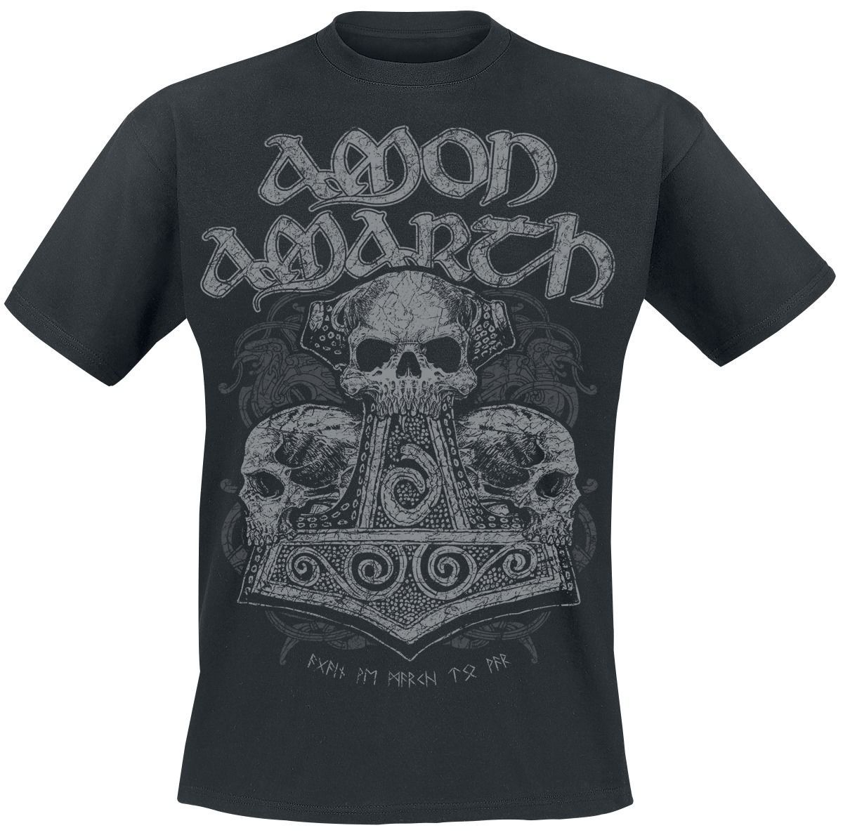 RockTs Amon Amarth Skull Hammer T-Shirt | Shop Today. Get it Tomorrow ...