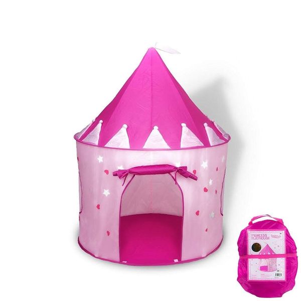 Princess Castle Kids Play Tent - Pink