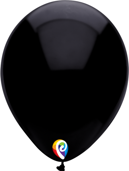 Latex Balloons 12 inch/30cm - Black (Pack of 100)