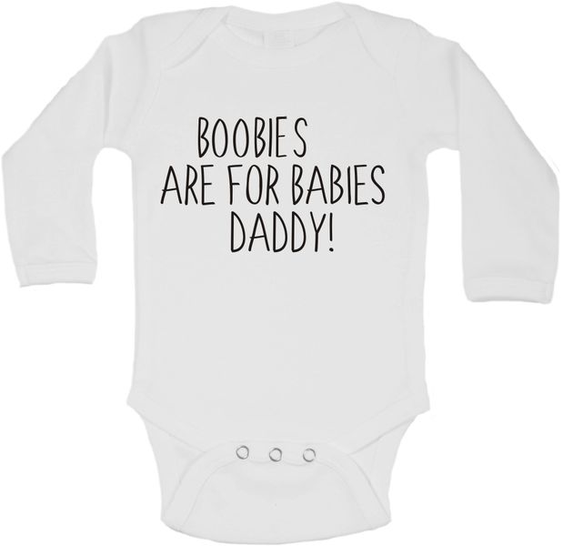 BTSN - Boobies Are for Babies - Baby Grow - L