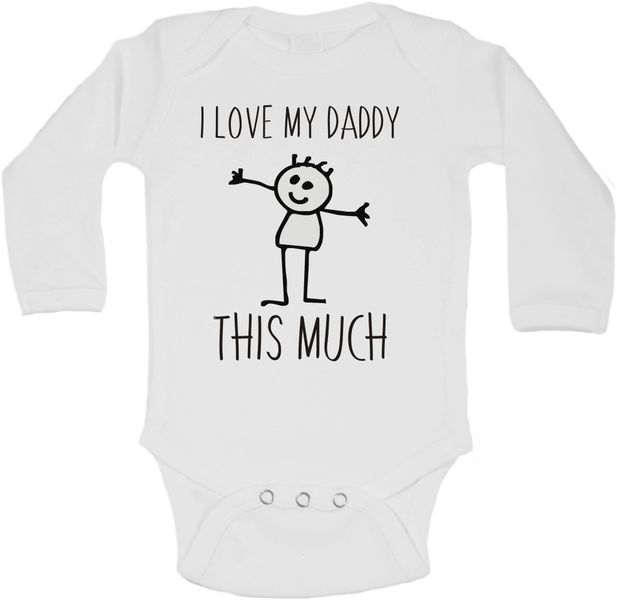 BTSN - I love my daddy this much baby grow - L